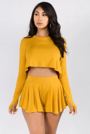 Hi Lo Swing Short Set