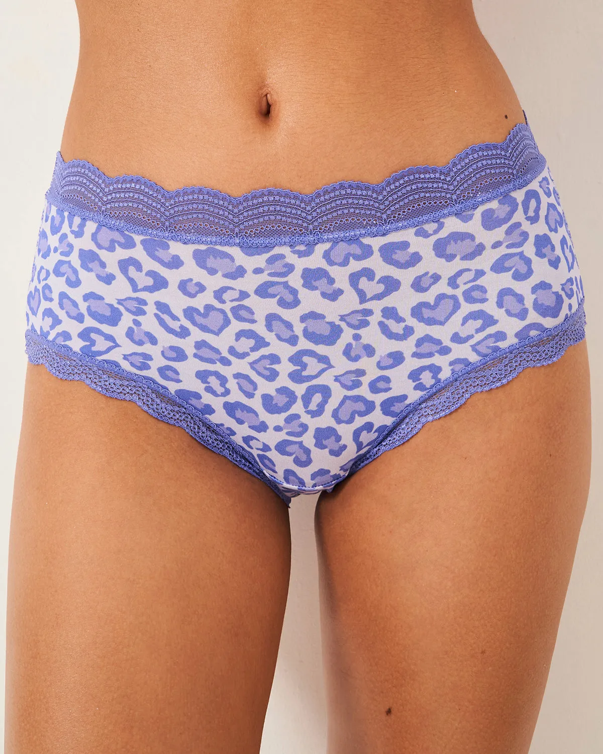 High Rise Knicker Four Pack - Classic Leopard