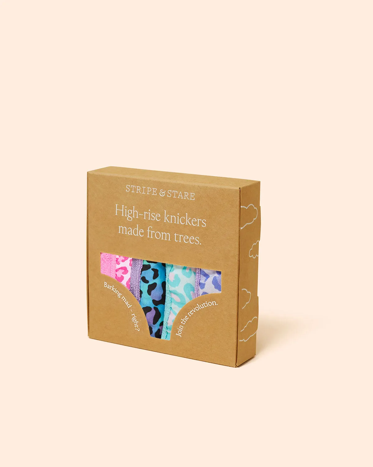 High Rise Knicker Four Pack - Classic Leopard