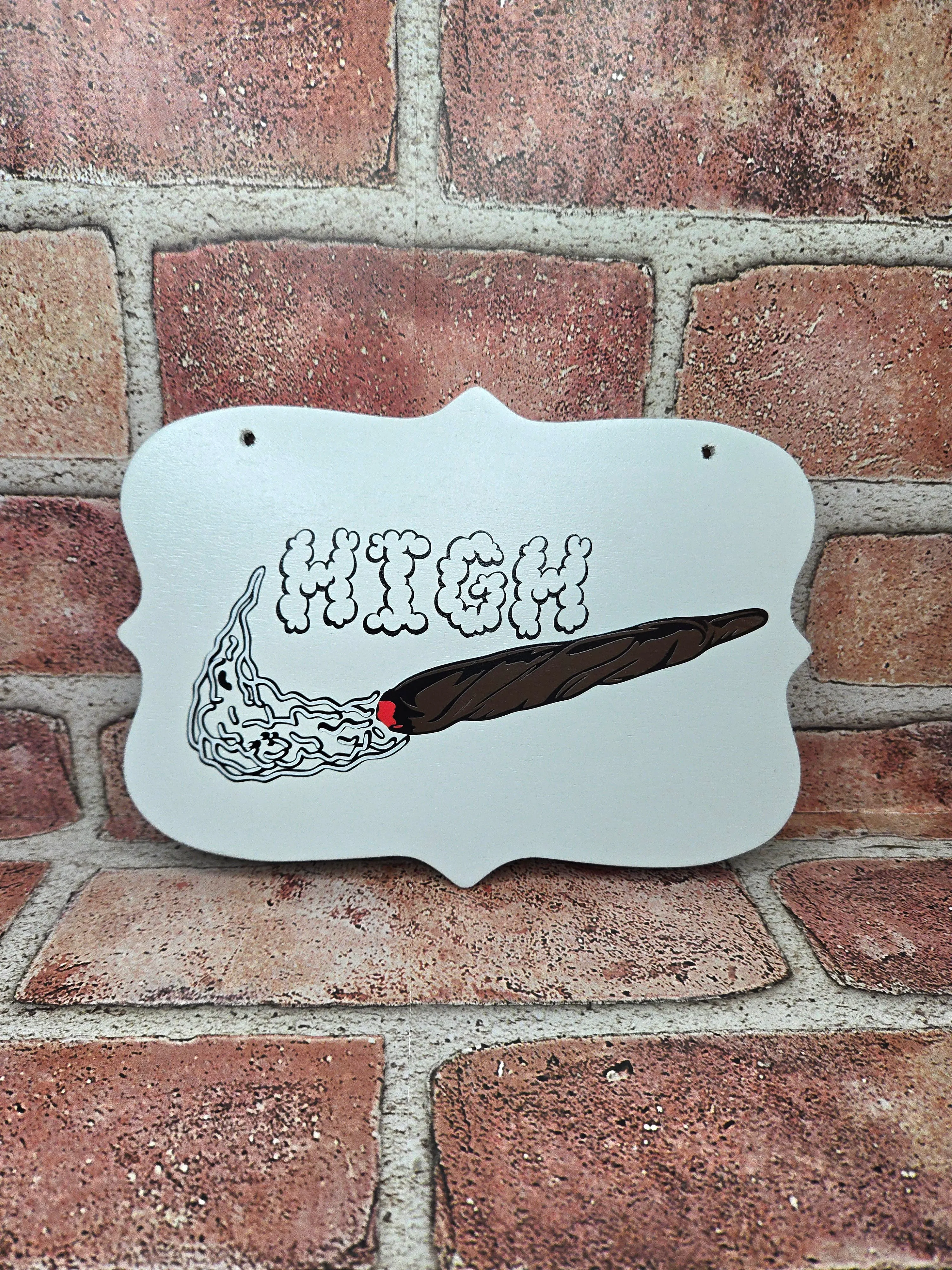 High Wall Sign (White)