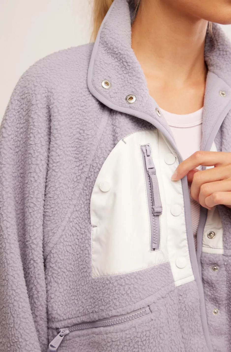 HIT THE SLOPES FLEECE JACKET - TRAIL BLAZER COMBO