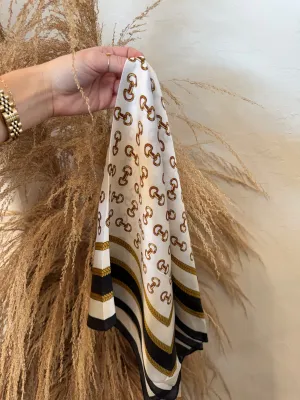 Horse Bit Wild Rag Scarf - Black