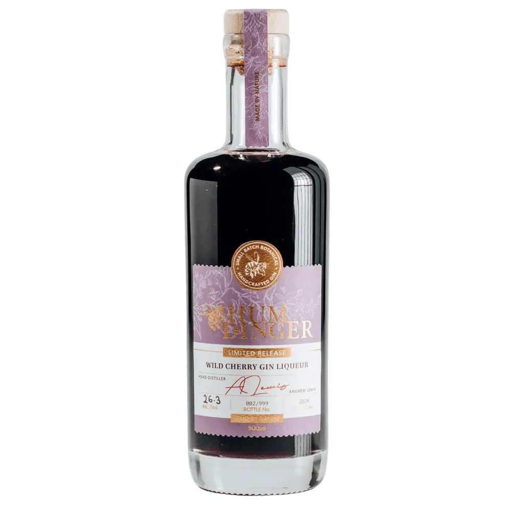 Hum Dinger Wild Cherry Gin Liqueur 500mL