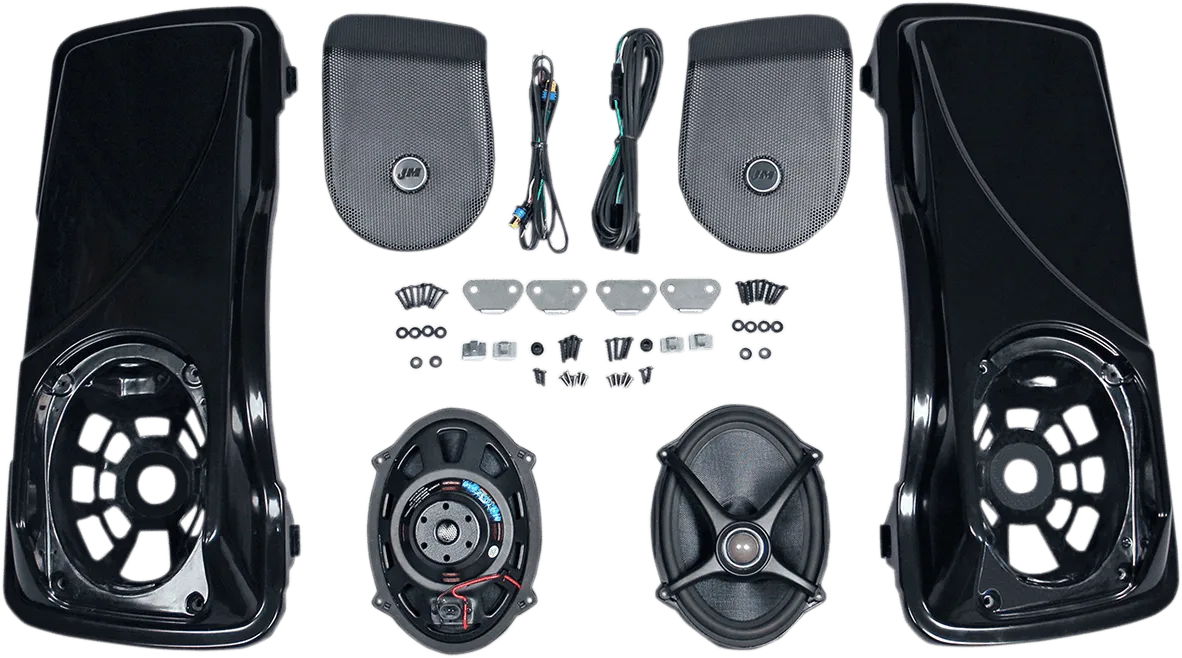 J&M HSBL-065X7-XXR Saddlebag-Lid Kit with Rokker XXR 5in. x 7in. Speakers