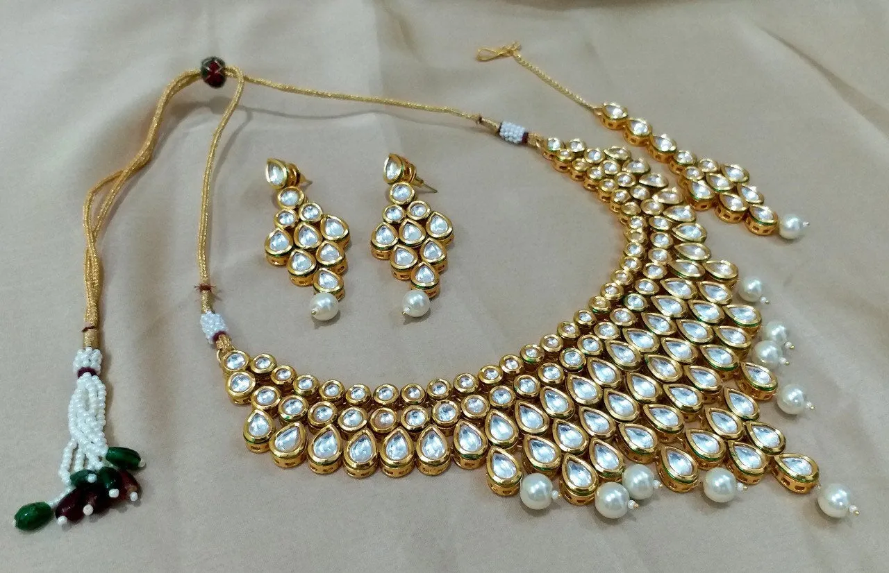 JANVI Designer Polki Diamond Necklace sets