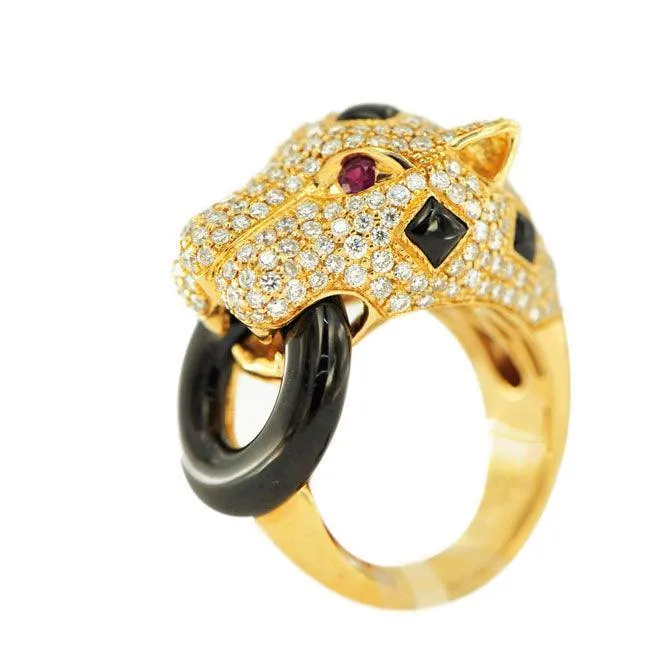 JDR627172- DIAMOND CHEETAH RING