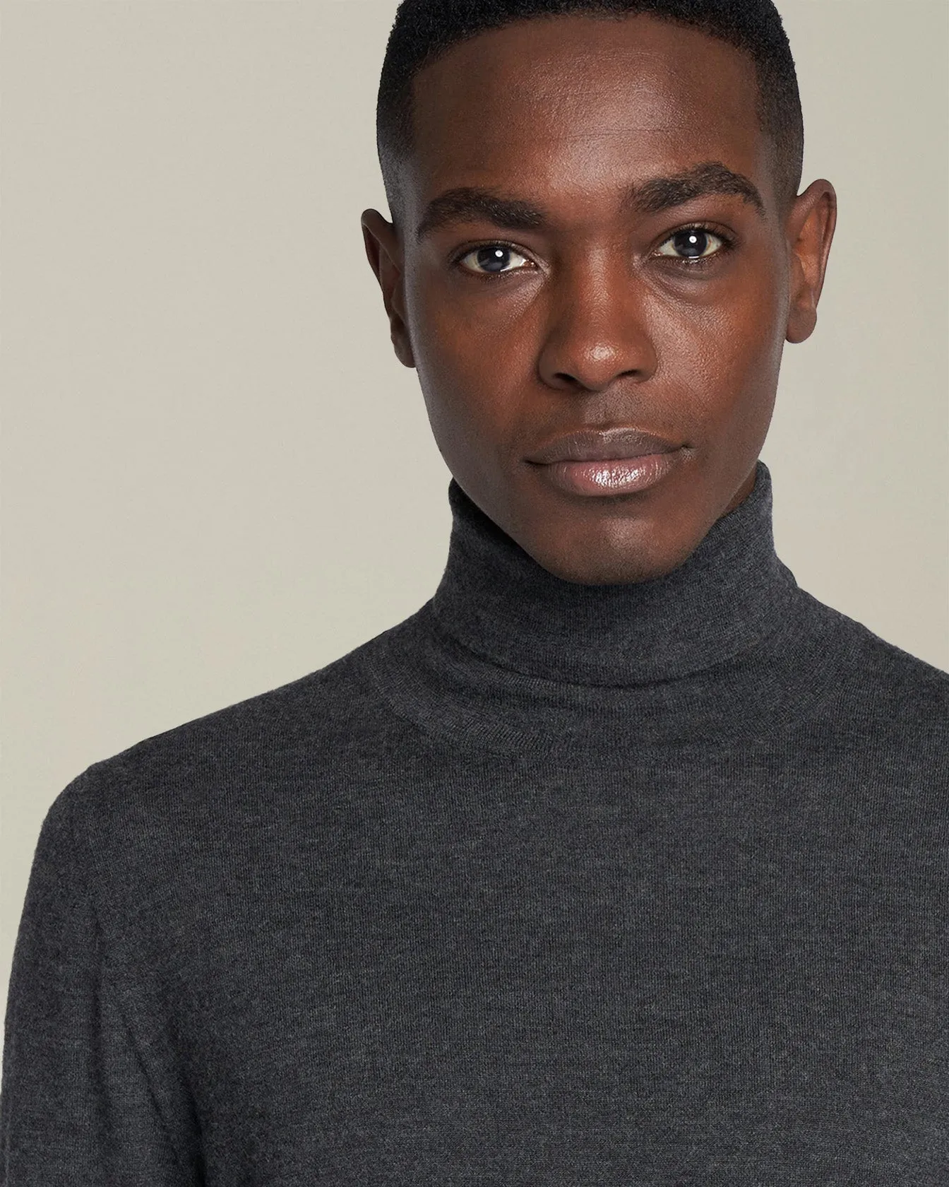 JERSEY HIGH NECK CASHMERE