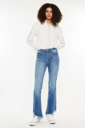 Kancan High Rise Frayed Hem Jeans ONLINE EXCLUSIVE