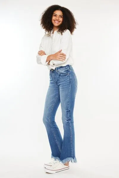 Kancan High Rise Frayed Hem Jeans ONLINE EXCLUSIVE