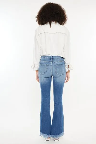 Kancan High Rise Frayed Hem Jeans ONLINE EXCLUSIVE