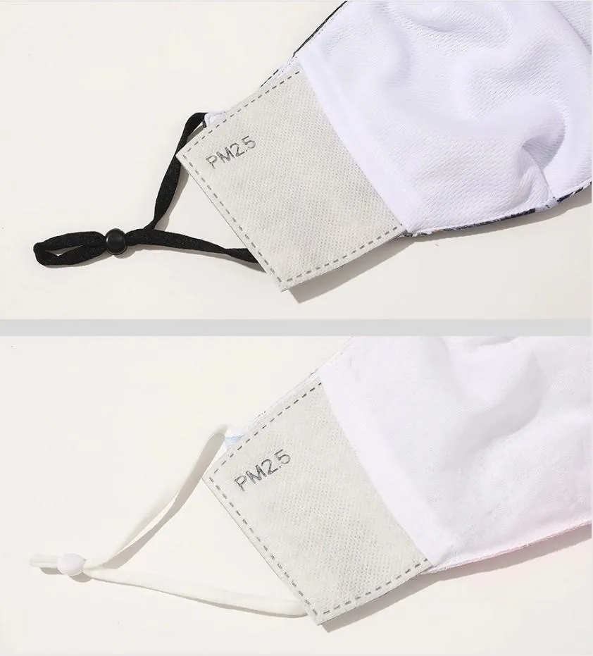 Kutehealth Reusable Fashion Designed Party Face Cover with 5 Layers Filters