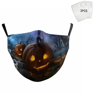 Kutehealth Reusable Fashion Designed Party Face Cover with 5 Layers Filters