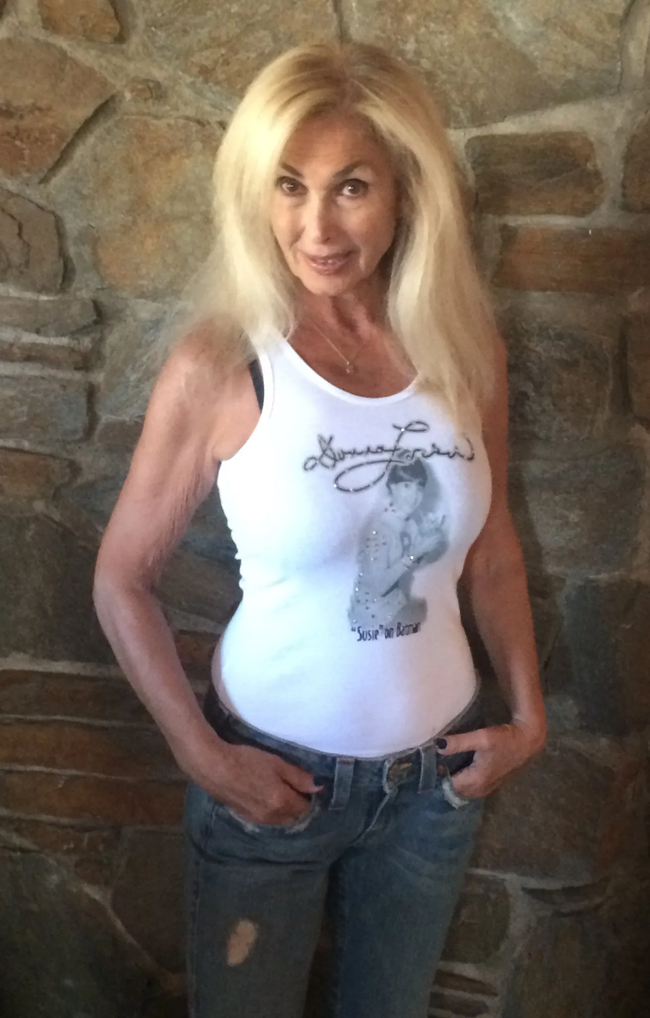 Ladies "Susie" Tank Top by Bejewelled