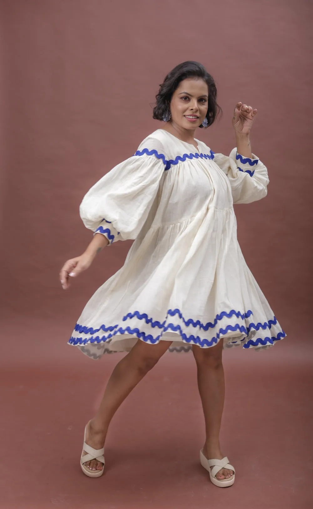 Layered Sunset Elegance Dress