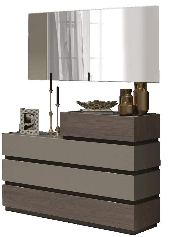 Leo Dresser/Chest/Mirror SET