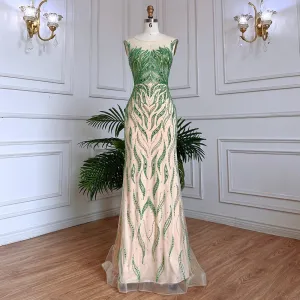 Lilac Mermaid Elegant Beaded Gowns For Women