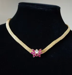 Lotus Pendant Patti Chain