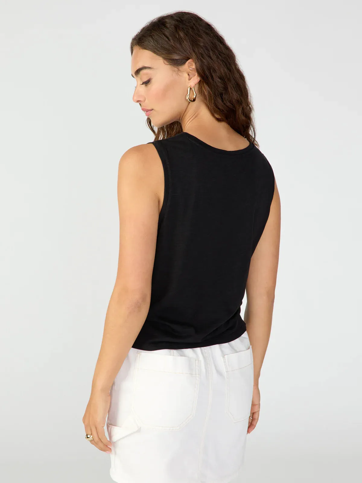 LOVE ME KNOT TOP - BLACK