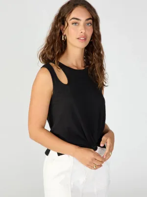 LOVE ME KNOT TOP - BLACK