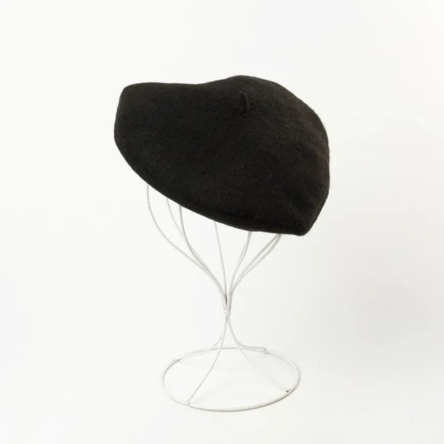 Lovely Heart Wool Beret