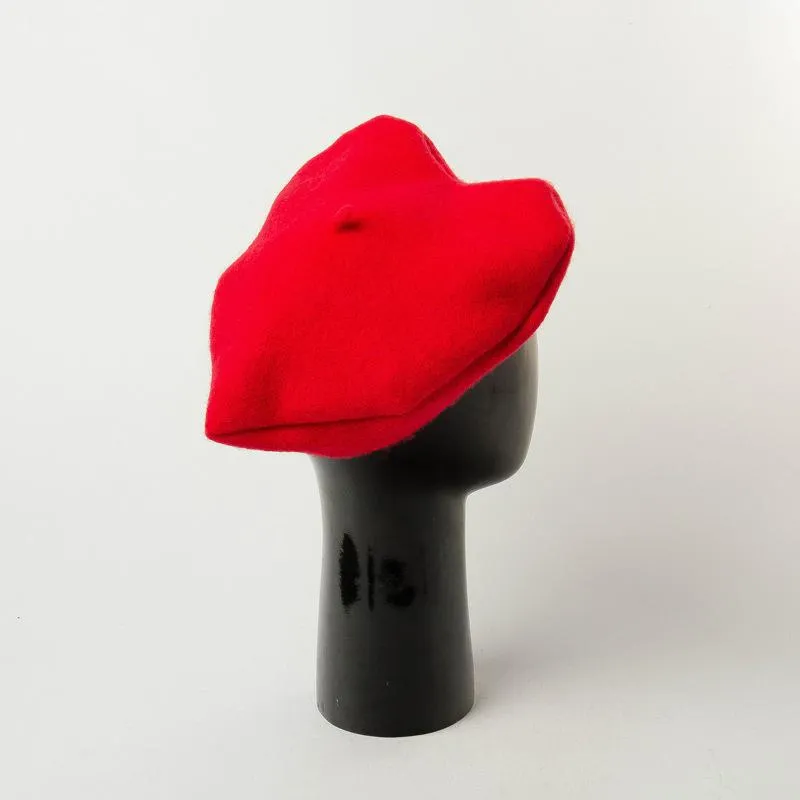 Lovely Heart Wool Beret