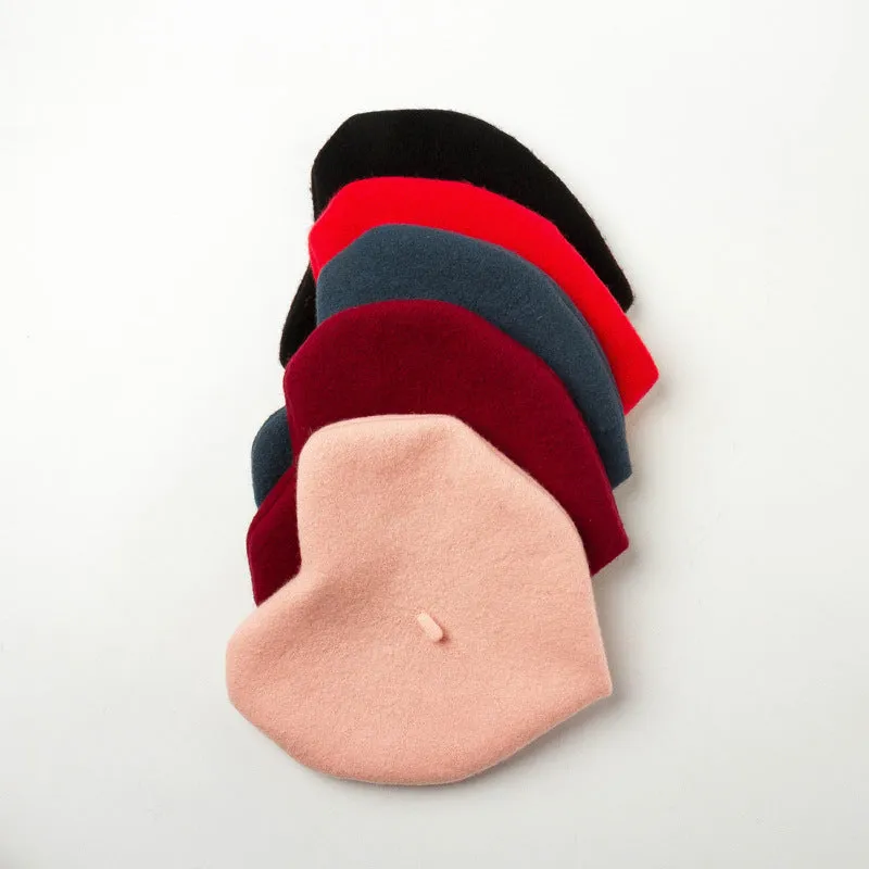 Lovely Heart Wool Beret