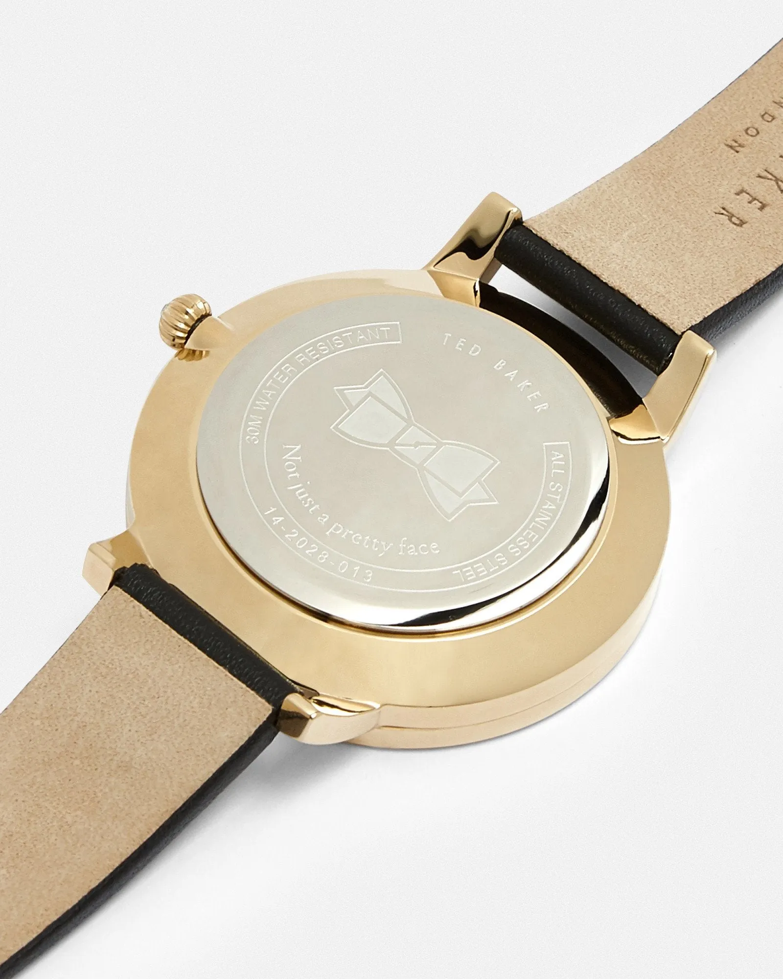 Lurisia Pearl Face Leather Strap Watch