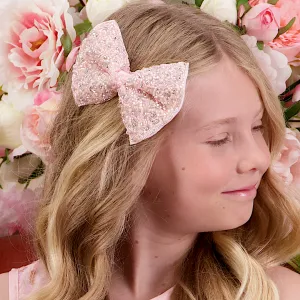 Luxury Starstruck Pink Hair Bow Clip