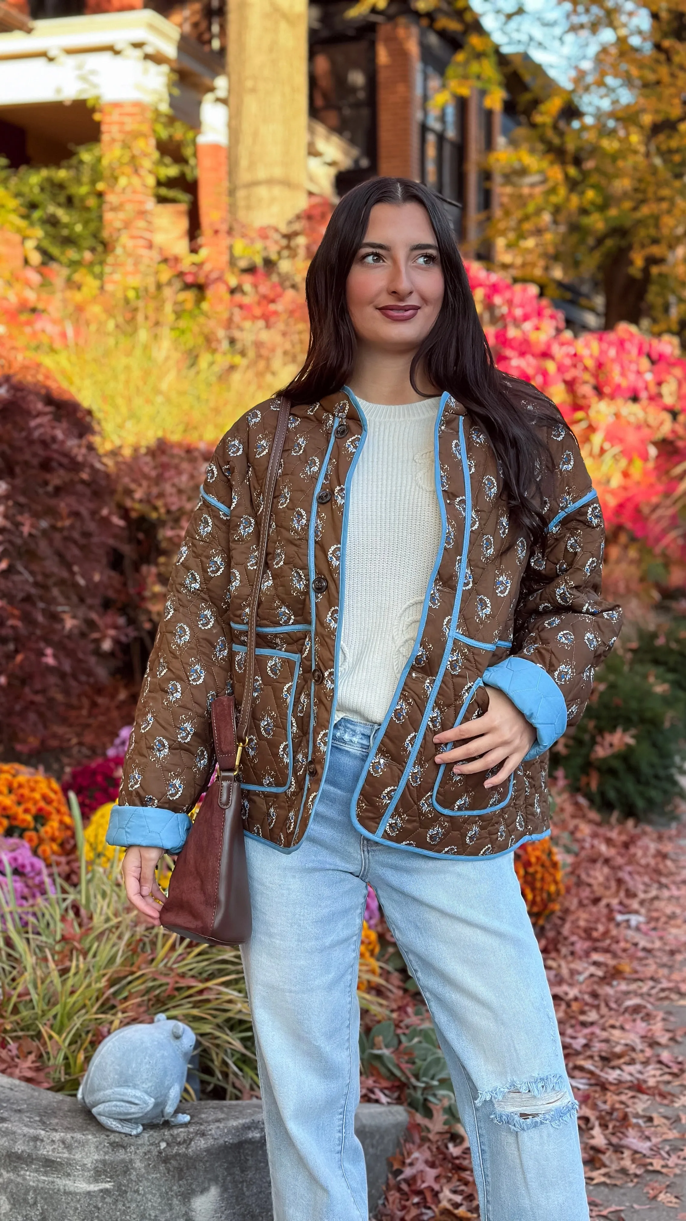 Marina Mocha Quilted Jacket