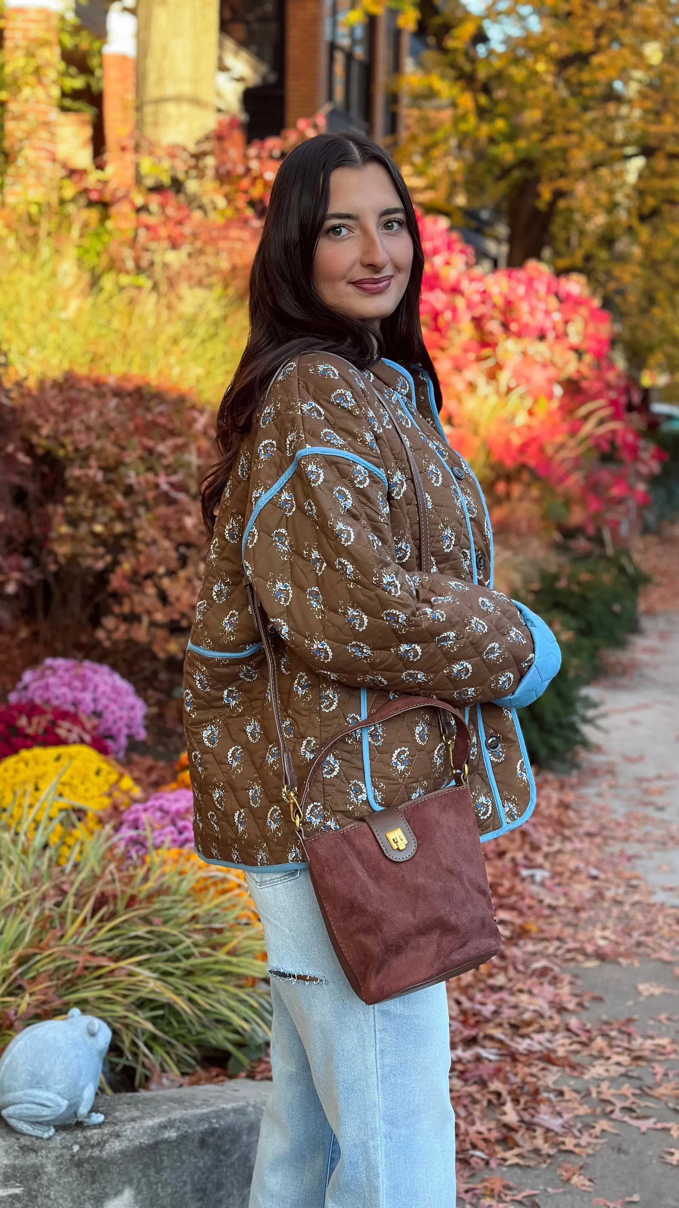 Marina Mocha Quilted Jacket