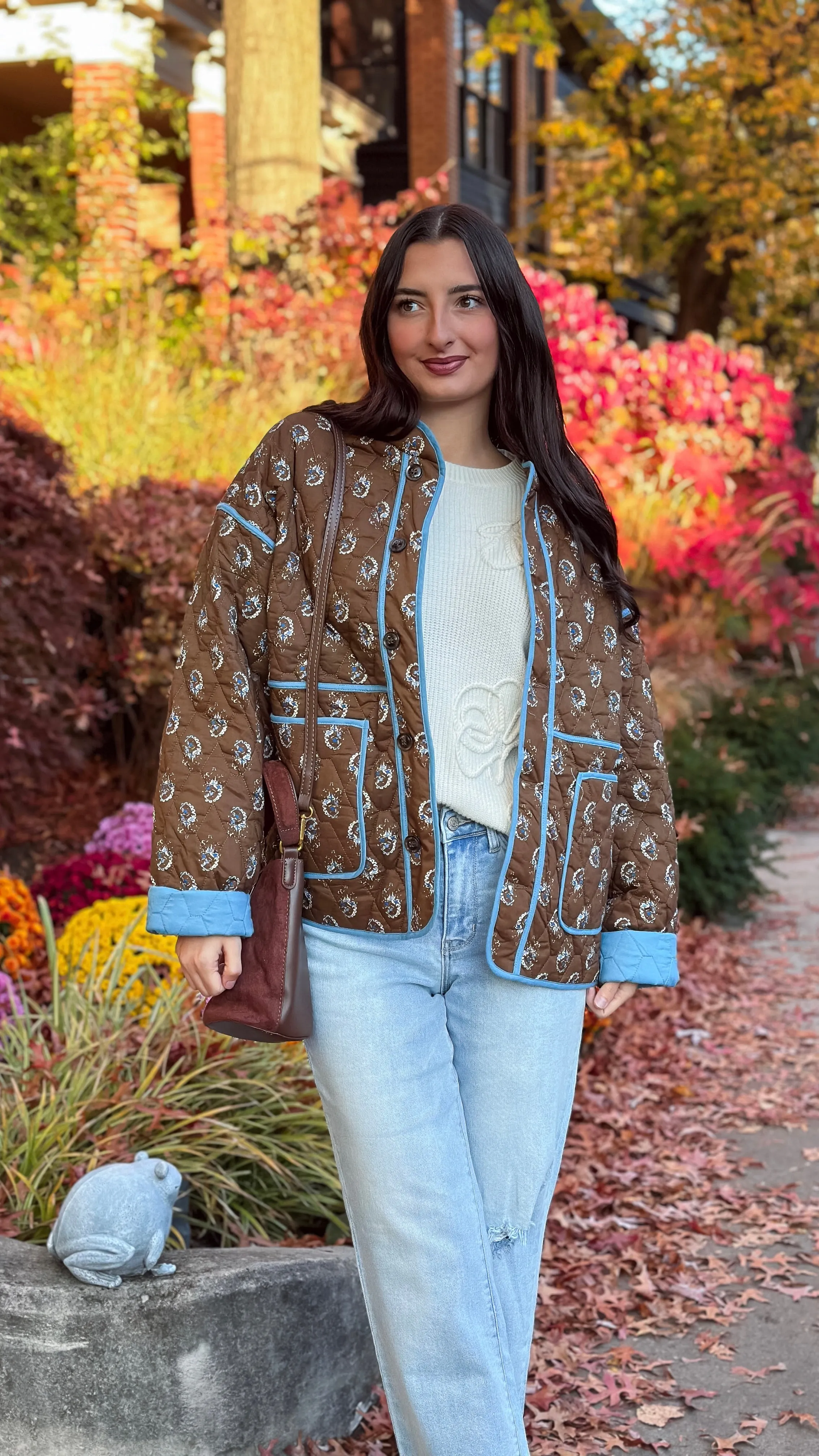 Marina Mocha Quilted Jacket