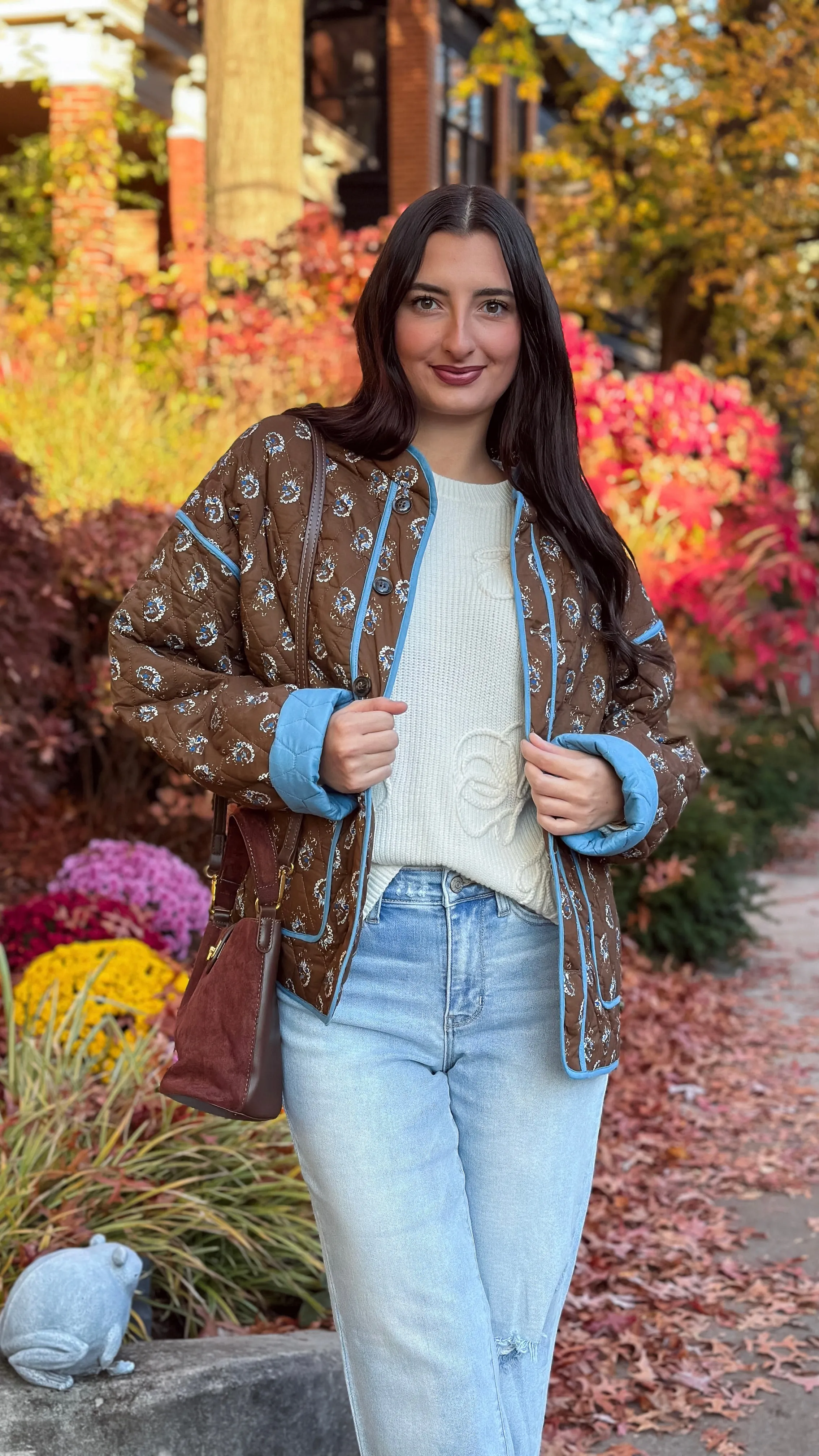 Marina Mocha Quilted Jacket