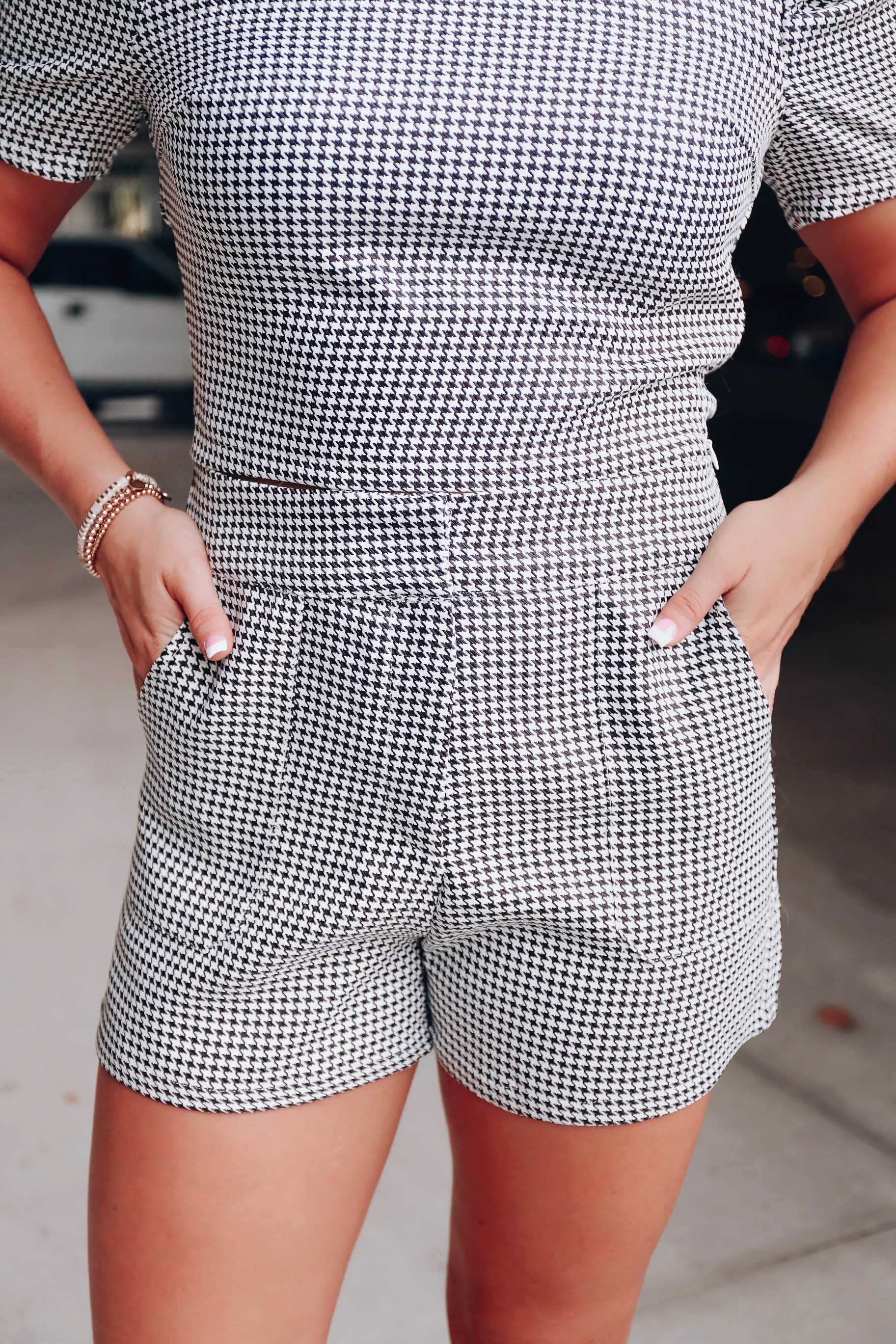 McQueen Houndstooth Shorts