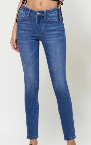 Medium Wash High Rise Classic Skinny