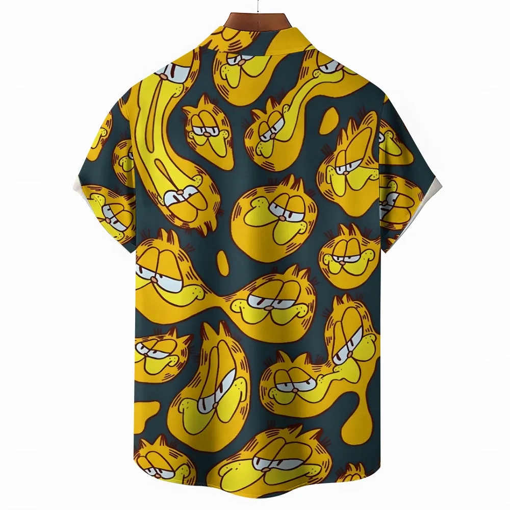 Men's Cartoon Casual Short Sleeve Shirt 2402000269