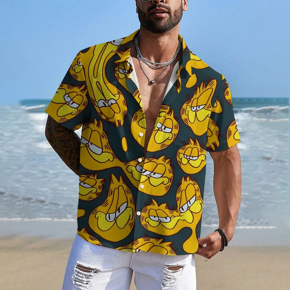 Men's Cartoon Casual Short Sleeve Shirt 2402000269