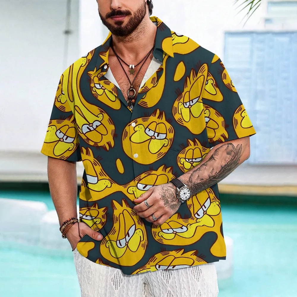 Men's Cartoon Casual Short Sleeve Shirt 2402000269