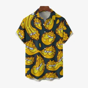 Men's Cartoon Casual Short Sleeve Shirt 2402000269