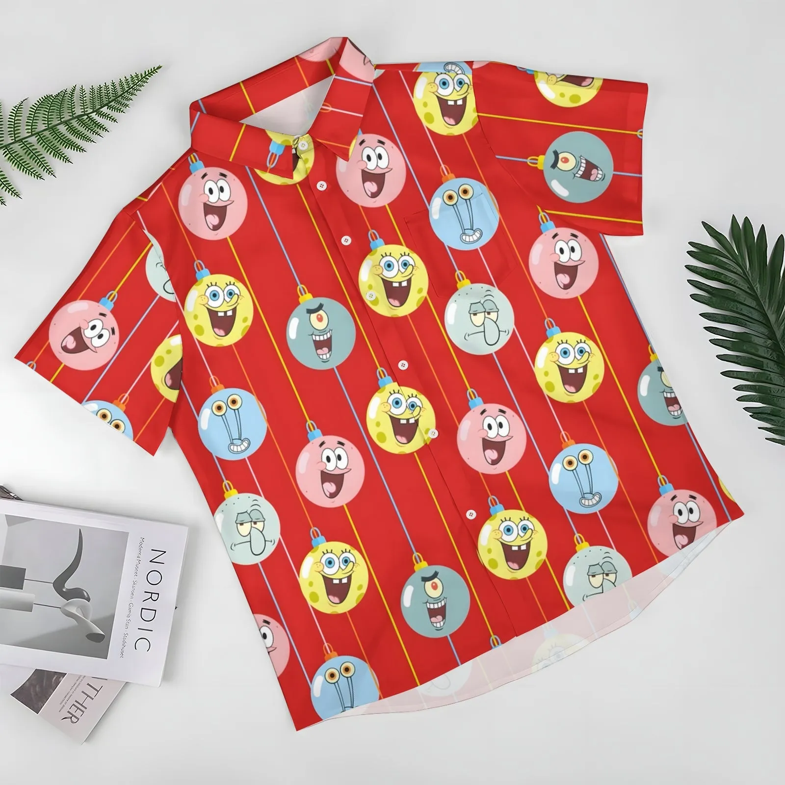 Men's Cartoon Casual Short Sleeve Shirt 2403000420