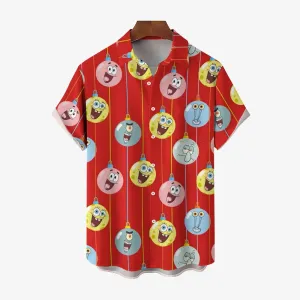 Men's Cartoon Casual Short Sleeve Shirt 2403000420