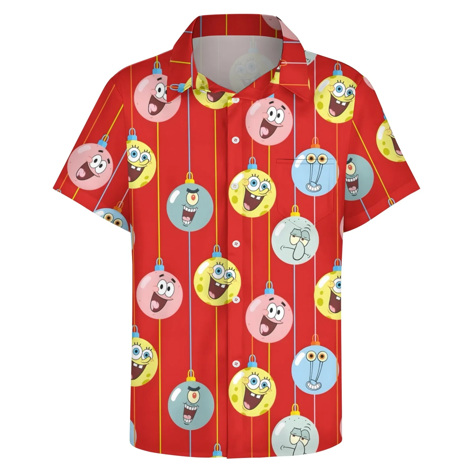 Men's Cartoon Casual Short Sleeve Shirt 2403000420
