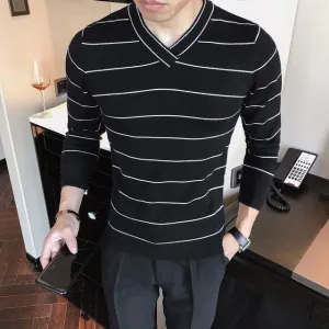 Men's Fashion V-Neck Sweater