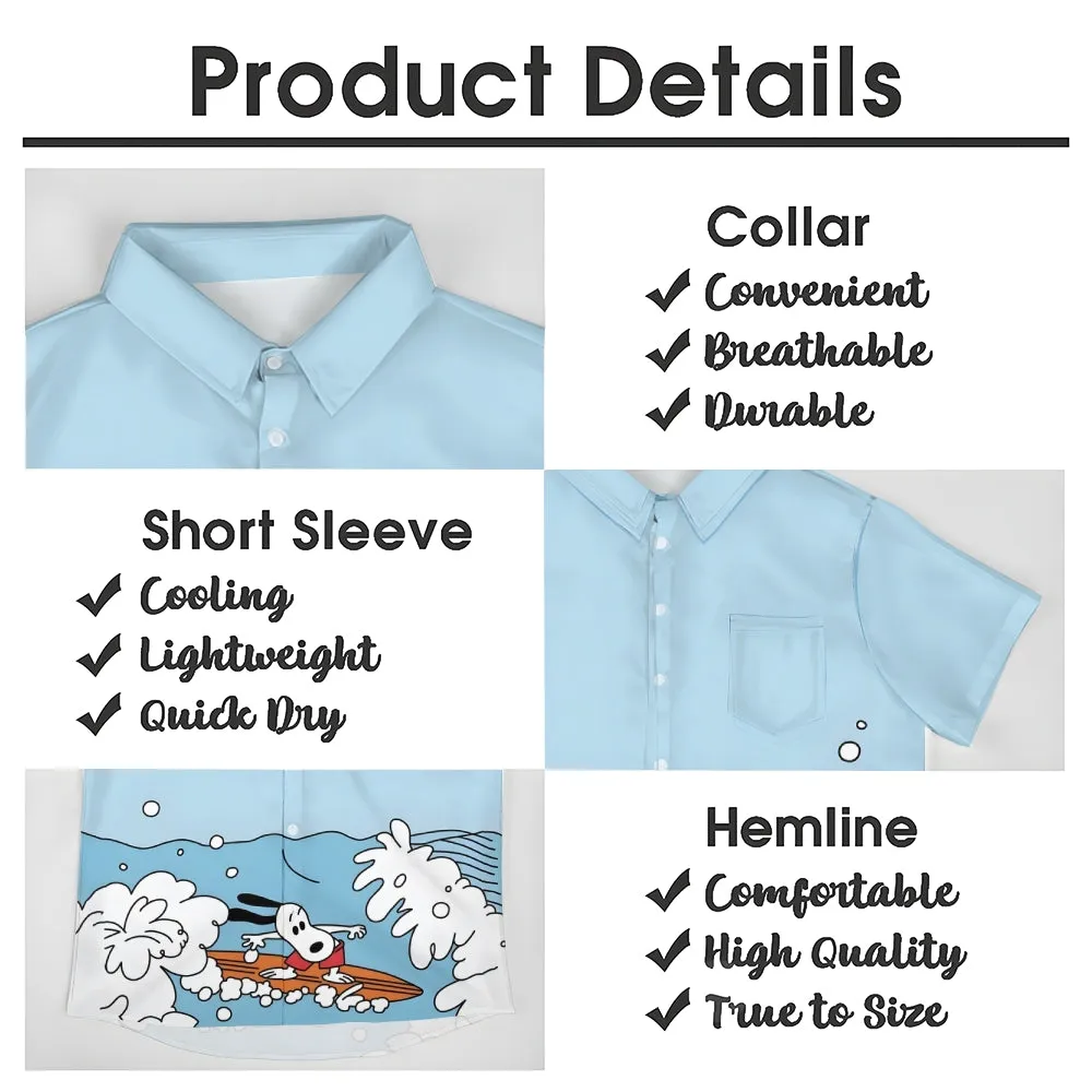 Men's Hawaiian Cartoon Casual Short Sleeve Shirt 2405000209