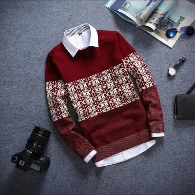 Men's Plaid Fashion Pullover