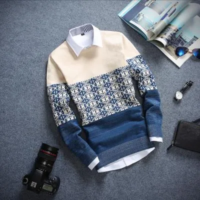 Men's Plaid Fashion Pullover