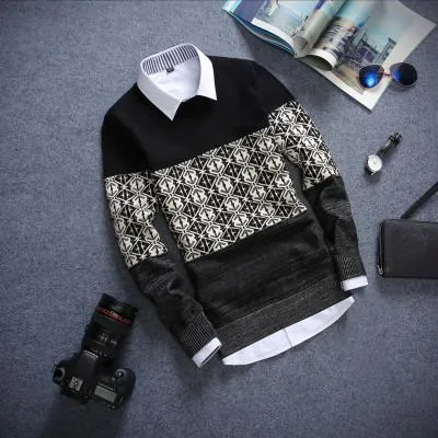 Men's Plaid Fashion Pullover