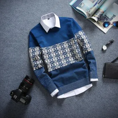 Men's Plaid Fashion Pullover