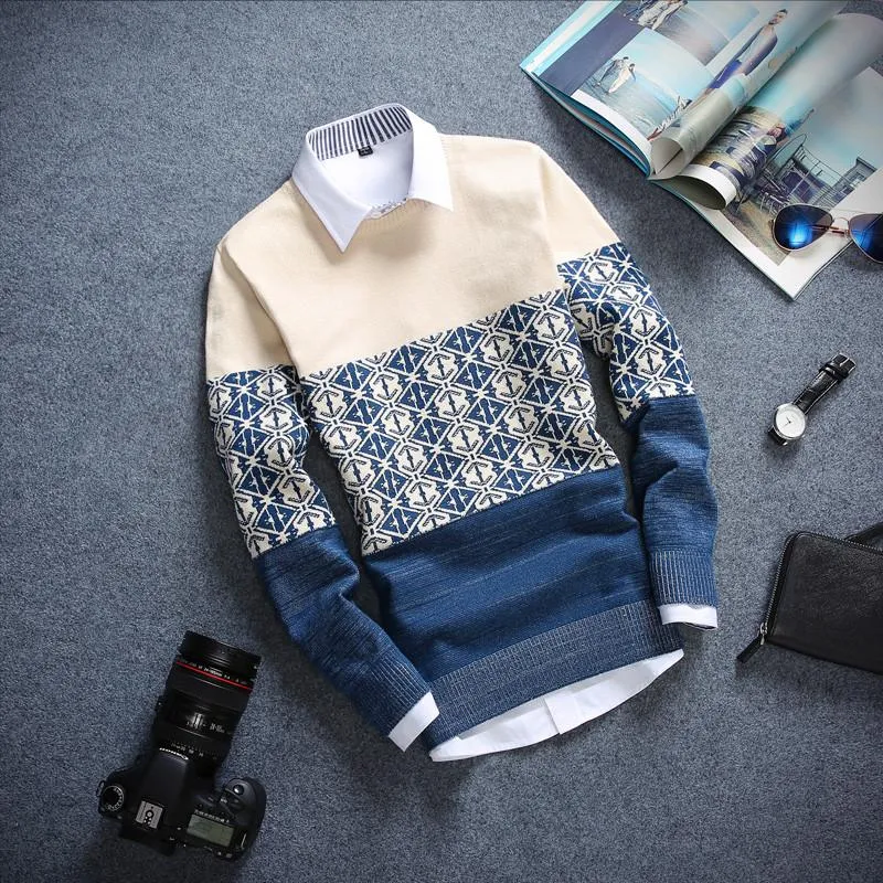 Men's Plaid Fashion Pullover