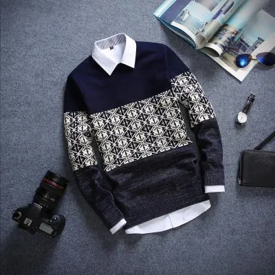 Men's Plaid Fashion Pullover