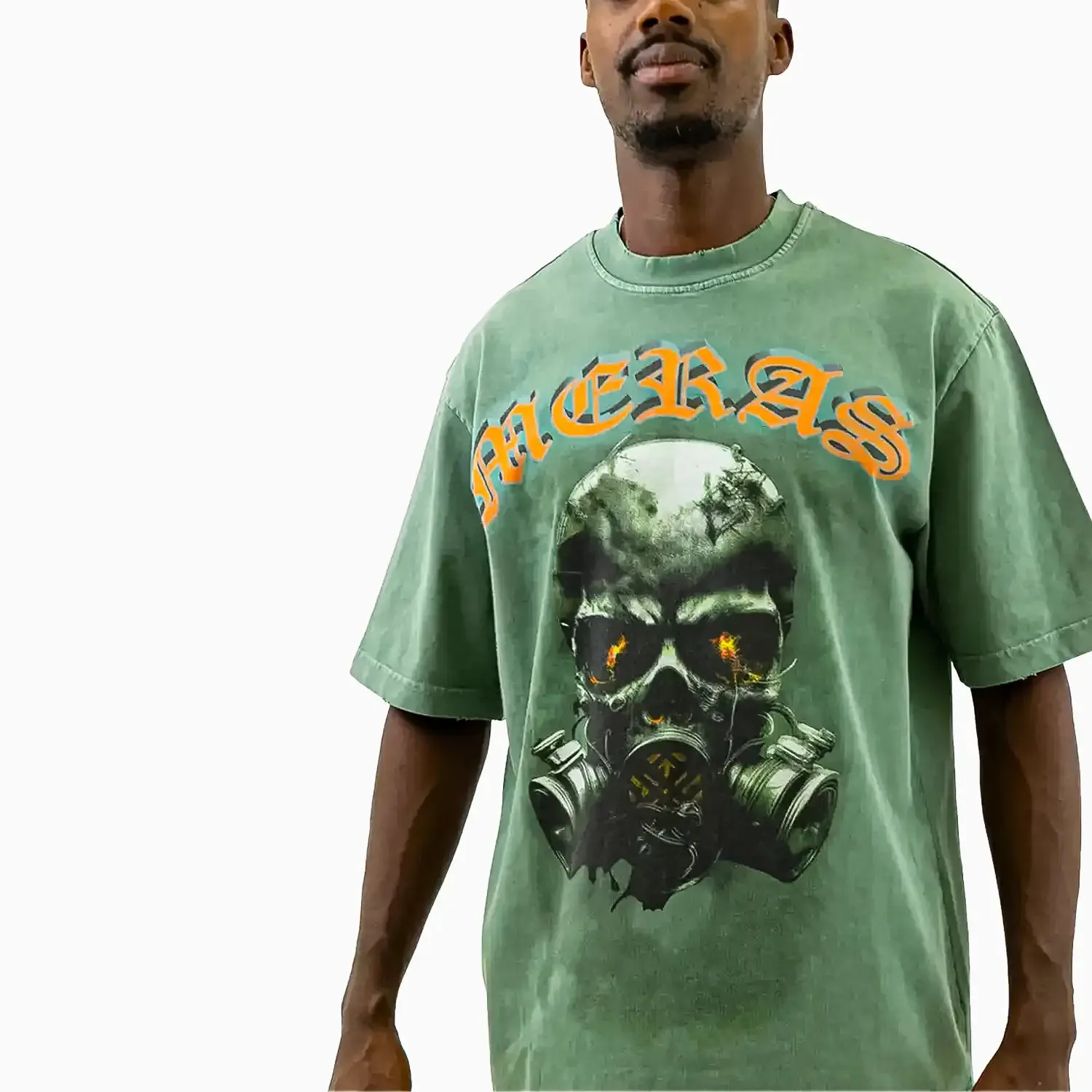 Men's Skull Mask Crew Neck T-Shirt